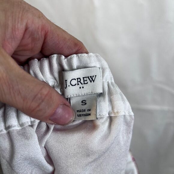 J Crew Factory Pink Floral Print Aline Tiered Ruffle Skirt Lined Size Small - Picture 2 of 8